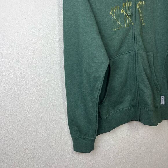 Backcountry 'Fencing' Full Zip Hoodie,
Green&Yellow Medium - Picture 3 of 10